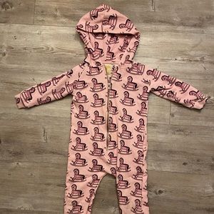 COPY - COPY - Hugo Loves Tiki 4T sweatsuit hoodie rocking horse pink